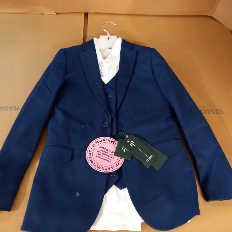 PAISLEY LONDON MONACO BLUE 4-PIECE KIDS SUIT - UK 11