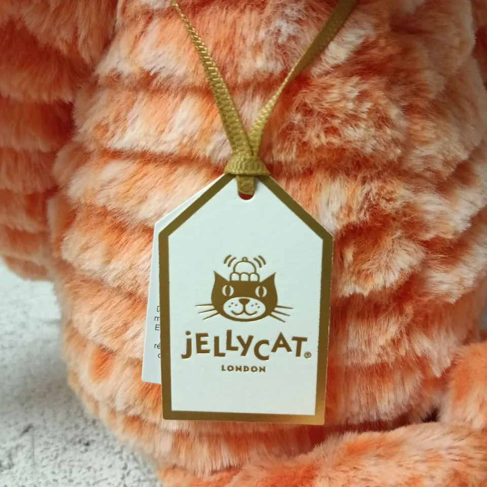 JELLYCAT FIZZLESKIP BUNNY – BASHFUL LUXE, ORANGE PLUSH TOY
