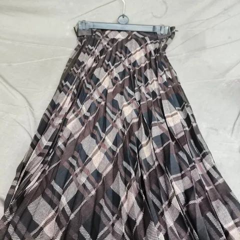 MANGO WOMEN'S TARTAN PLAID MIDI SKIRT - UK 12 (EU 40)