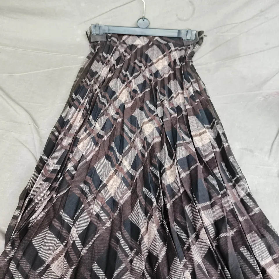 MANGO WOMEN'S TARTAN PLAID MIDI SKIRT - UK 12 (EU 40)