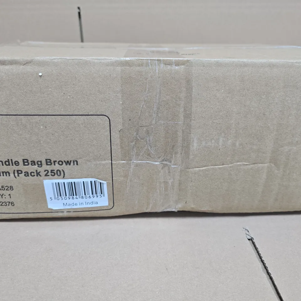 Fiesta Flat Handle Bags Brown, Medium, Pack 250 – Boxed
