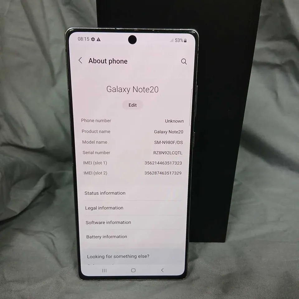 SAMSUNG GALAXY NOTE20 5G SMARTPHONE