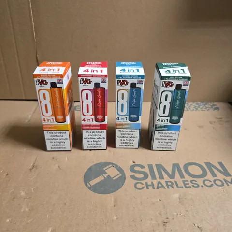 TOTE OF APPROXIMATELY 20 IVG 4 IN 1 ECIGARETTES VARIOUS FLAVOURS