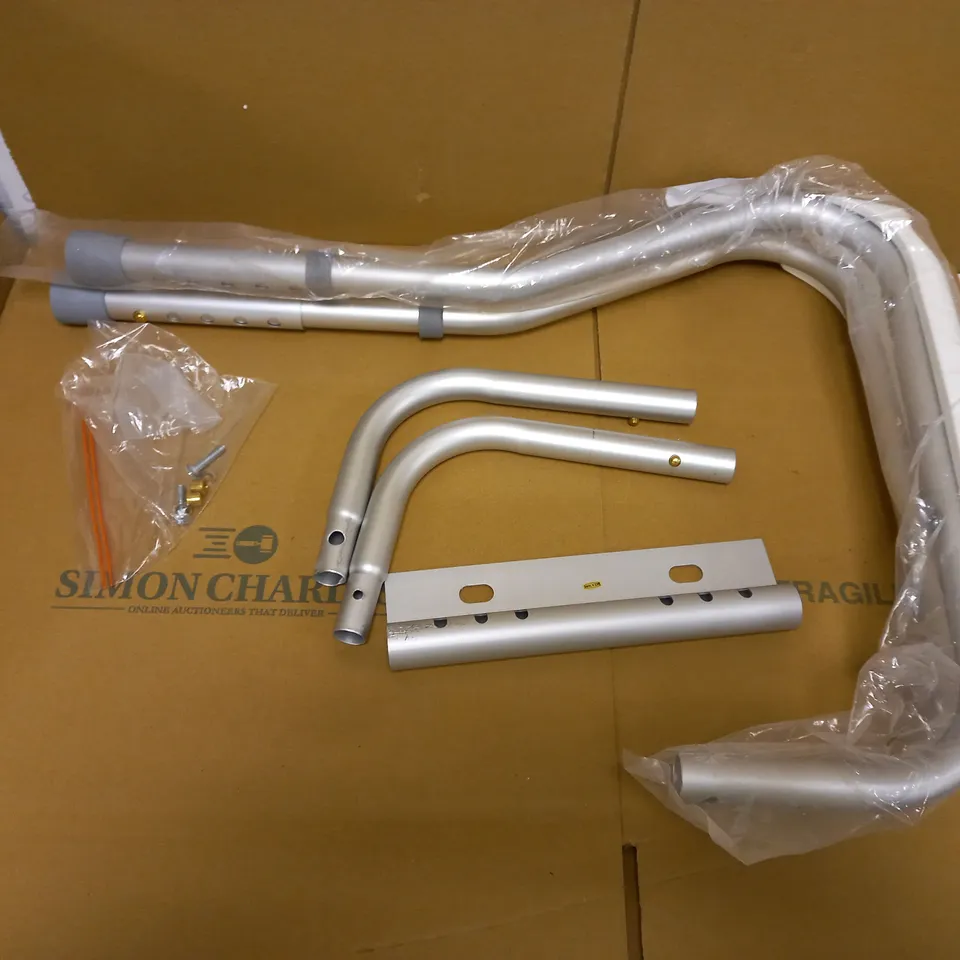 NRS HEALTHCARE LIGHTWEIGHT HEIGHT & WIDTH ADJUSTABLE TOILET SURROUND RAIL