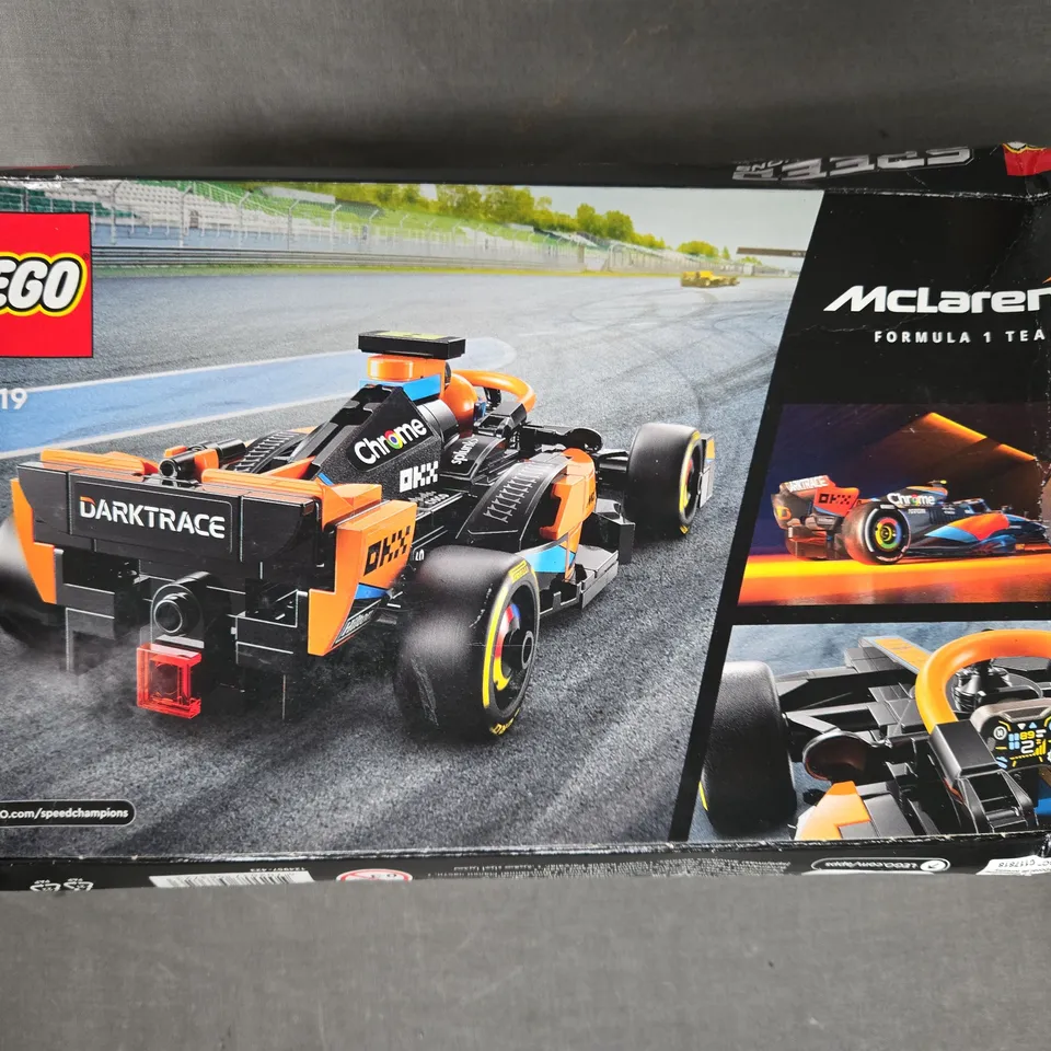 BOXED LEGO SPEED CHAMPIONS 76919 - 2023 MCLAREN FORMULA ONE CAR