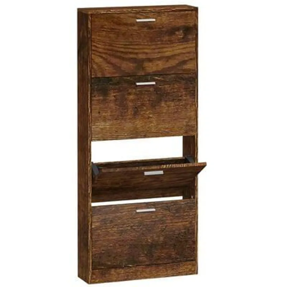 BOXED VIDAXL SHOE CABINET 54 X 34X 183cm ENGINEERED WOOD (2 BOXES)
