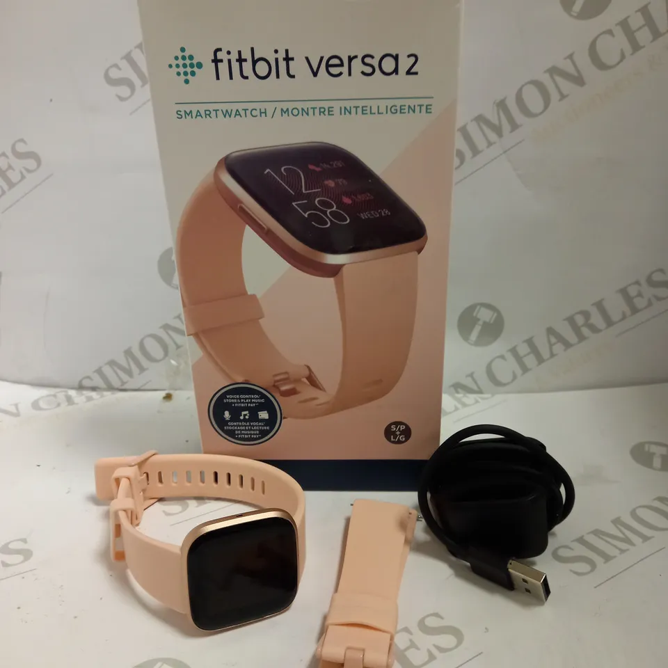 FITBIT VERSA 2 WATCH - PEACH STRAPS
