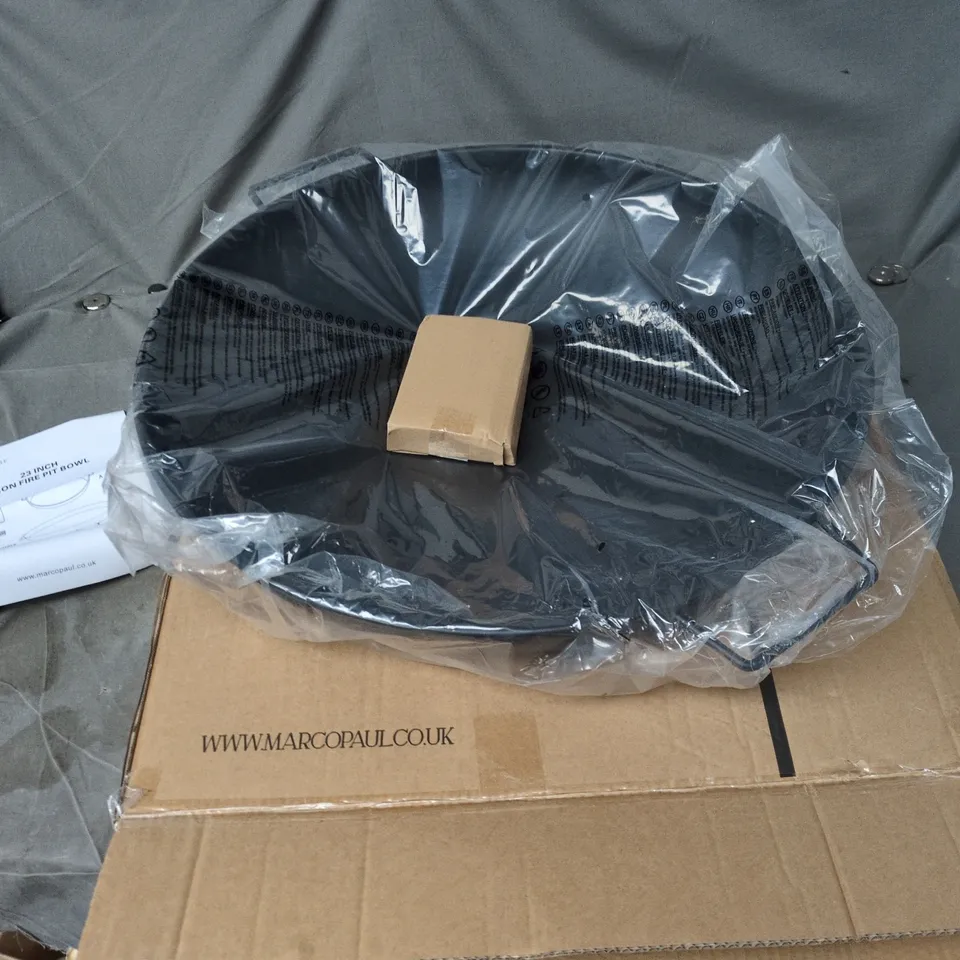 GARDEN MILE 23 INCH IRON FIRE PIT BOWL – OUTDOOR GARDEN & PATIO FURNITURE