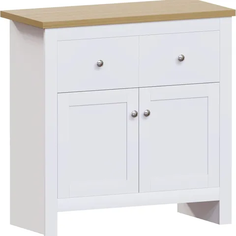BOXED VIDA DESIGNS ARLINGTON 2 DRAWER 2 DOOR SIDEBOARD - WHITE