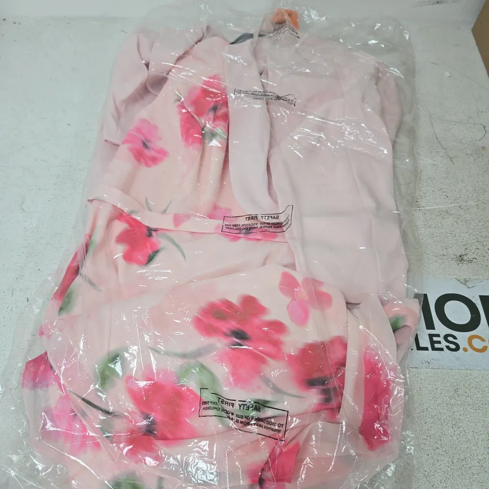 KALEIDOSCOPE FLORAL PRINT DRESS & JACKET - 16