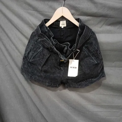 SEZANE DENIM SHORTS – DARK WASH, UK 12 (EU 40) WOMEN