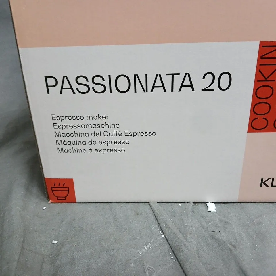 KLARSTEIN PASSIONATA 20 ESPRESSO MAKER – BOXED