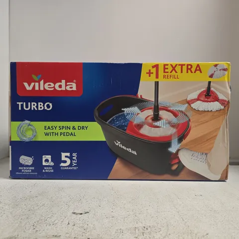 BOXED VILEDA TURBO EASY SPIN & DRY WITH PEDAL