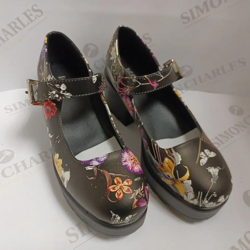 KOI VEGAN TIRA MARY JANES 'FLORAL EDITION' - SIZE 6