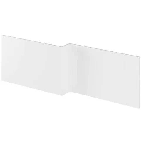 BOXED SHOWER BATH PANEL - GLOSS WHITE (1 BOX)