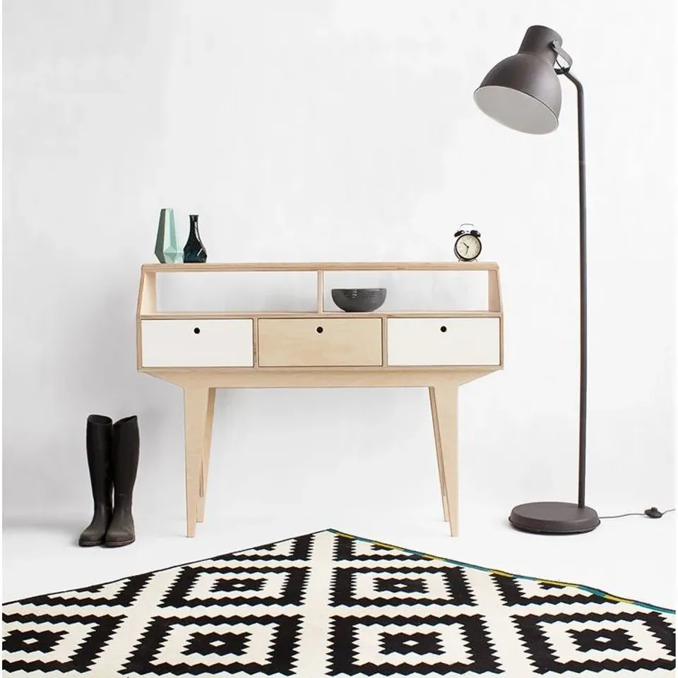 BOXED NORDEN HOME MILLS 130CM CONSOLE TABLE 