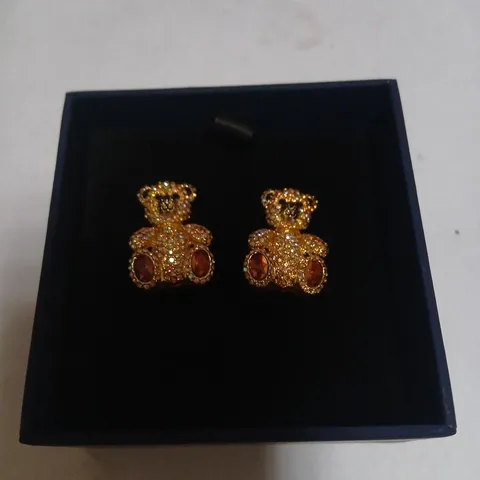 BUTLER & WILSON TEDDY BEAR EARRINGS 