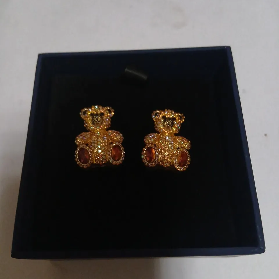 BUTLER & WILSON TEDDY BEAR EARRINGS 