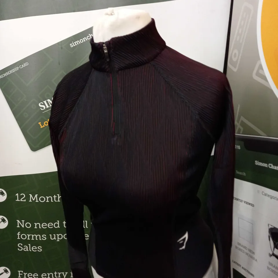 GYMSHARK 1/4 ZIP TRAINING JACKET SIZE UNSPECIFIED