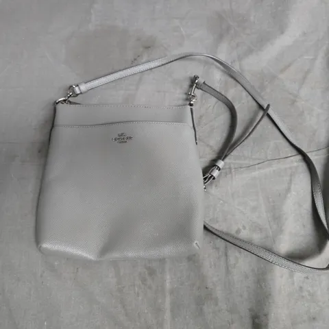 COACH GREY LEATHER LOOK BAG