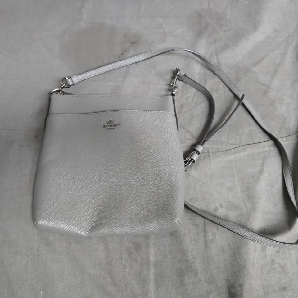 COACH GREY LEATHER LOOK BAG