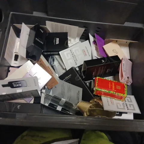 LARGE QUANTITY OF ASSORTED TESTER AND SAMPLE FRAGRANCES