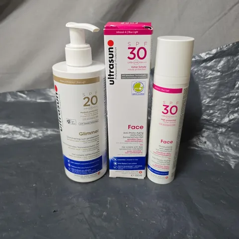 APPROXIMATLEY 8 X ULTRASUN ASSORTED PRODUCTS BOXED