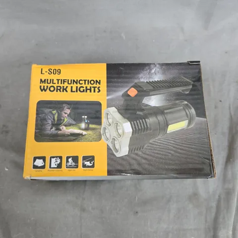 BOX OF APPROX 12 L-S09 MULTIFUNCTION WORK LIGHTS – BOXED