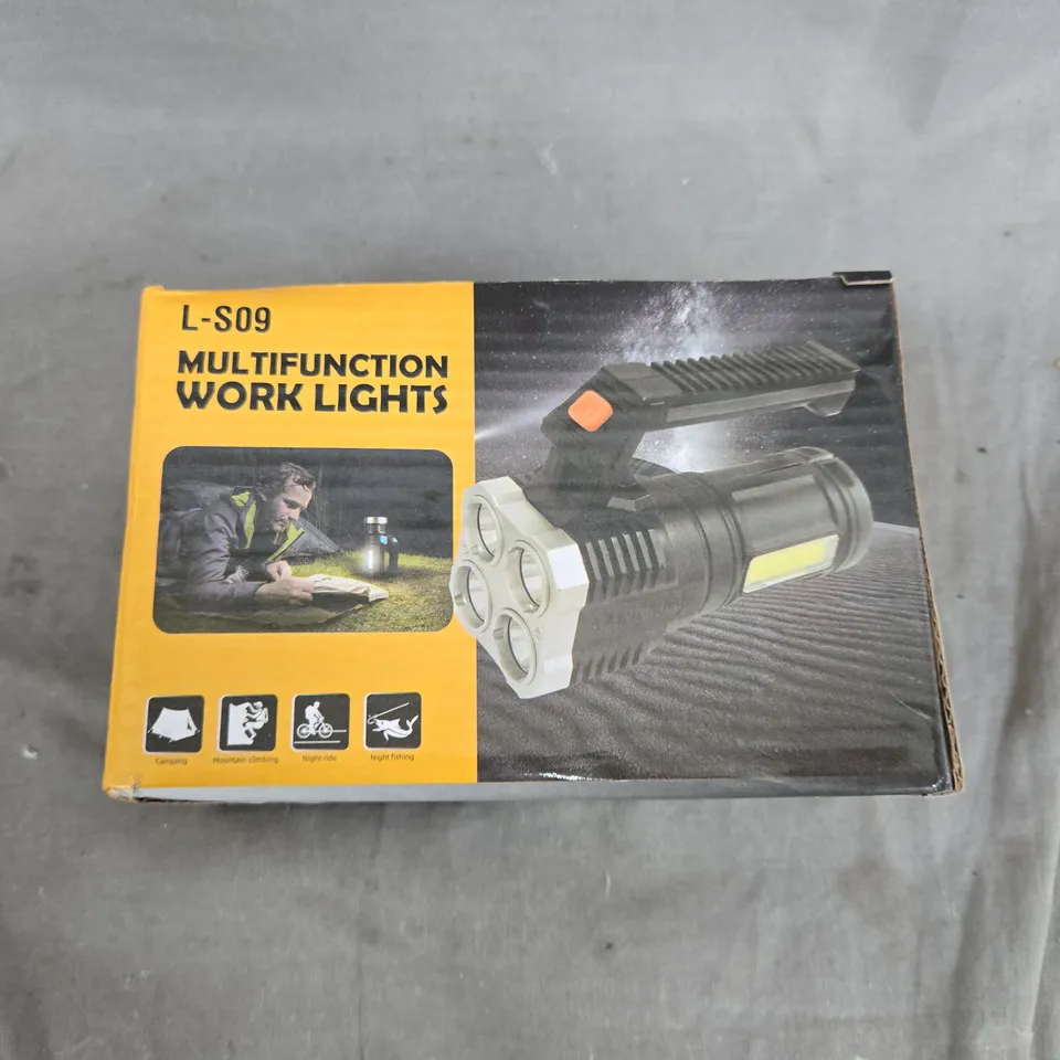BOX OF APPROX 12 L-S09 MULTIFUNCTION WORK LIGHTS – BOXED