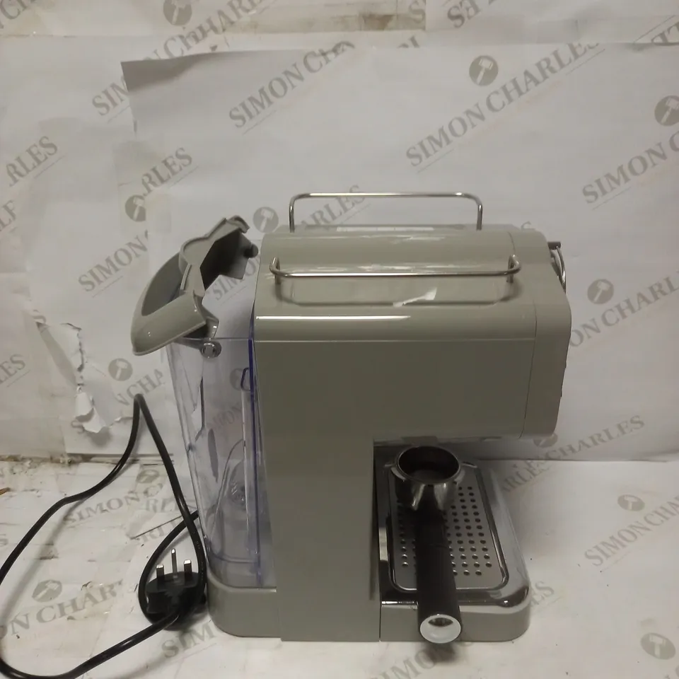 SWAN RETRO PUMP ESPRESSO COFFEE MACHINE - GREY