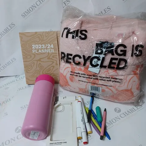 APPROXIMATELY 7 COTTON ON ITEMS INCLUDING DISNEY MICKEY MOUSE THROW, LARGE PNIK WATER BOTTLE, 2023/2024 PLANNER