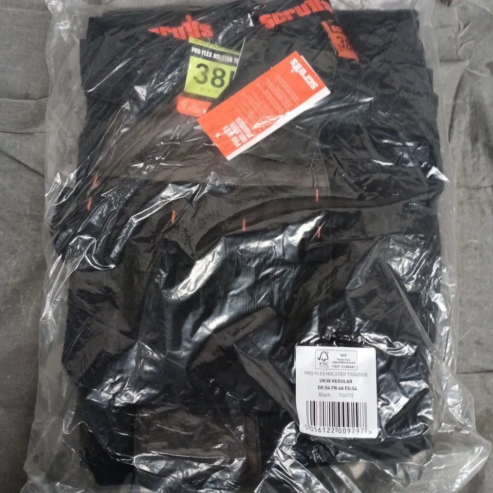 BAGGED SCRUFFS PRO FLEX HOLSTER TROUSER – UK38 REGULAR, BLACK