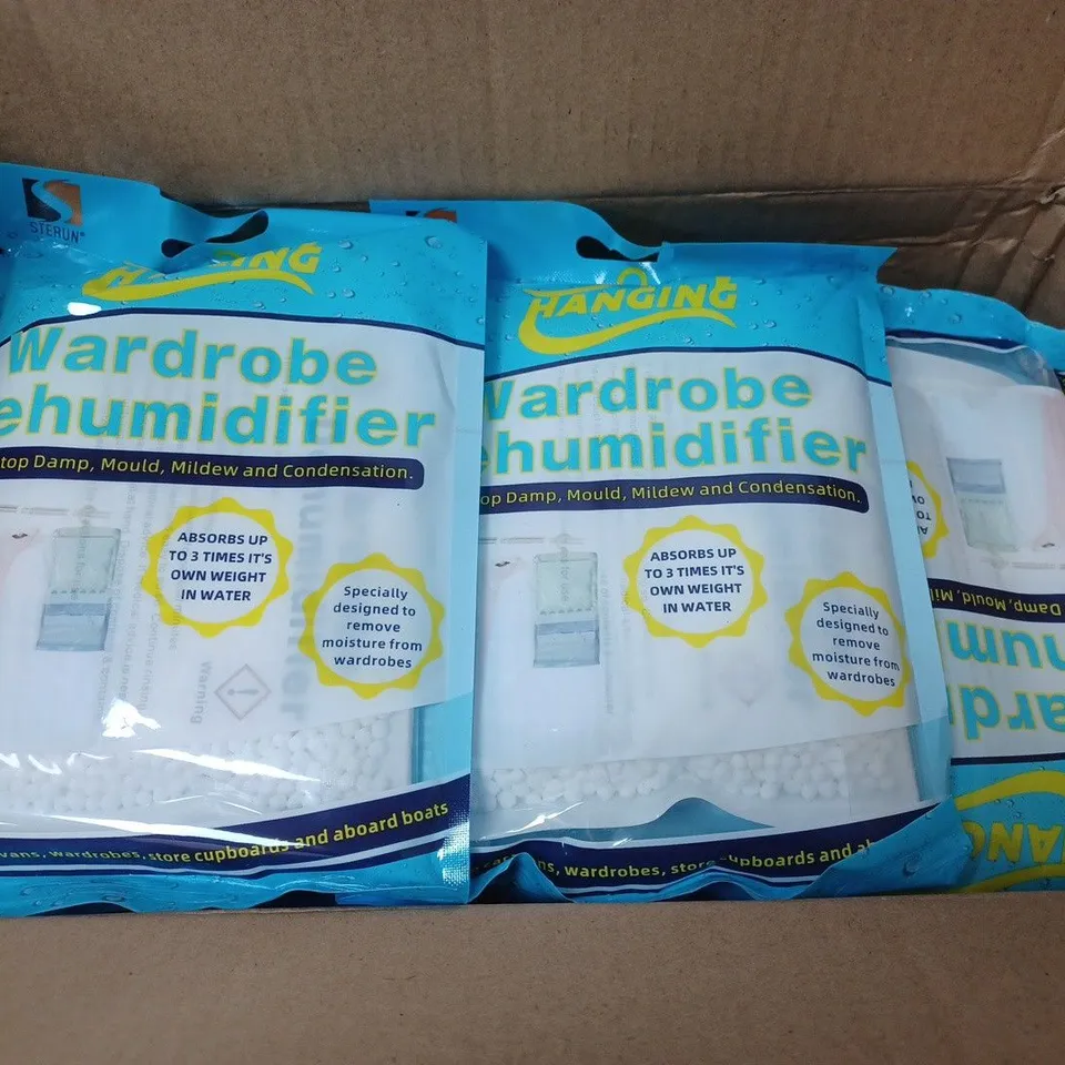 LOT OF APPROXIMATELY 12 HANGING WARDROBE DEHUMIDIFIERS