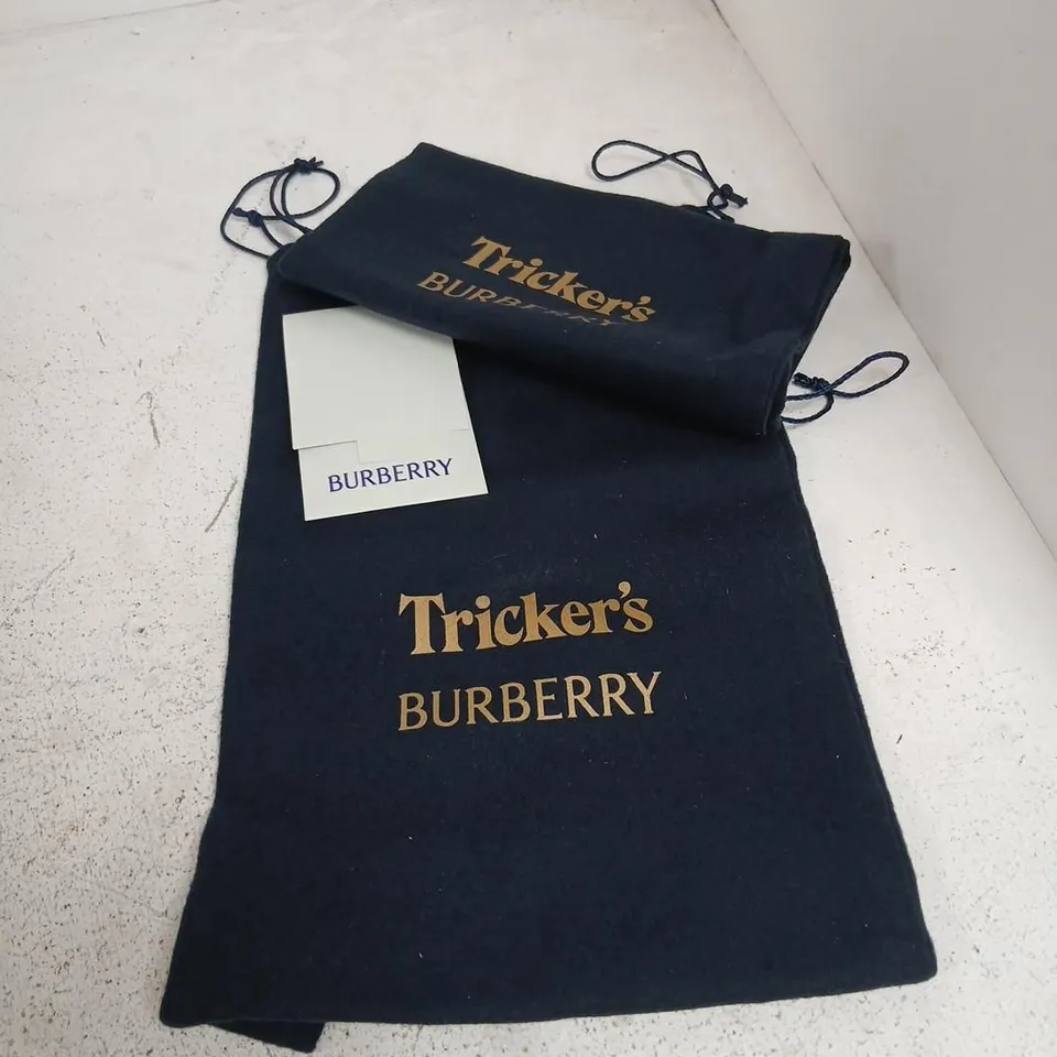 BURBERRY X TRICKER'S DERBY SHOES – BLACK LEATHER, UK 4