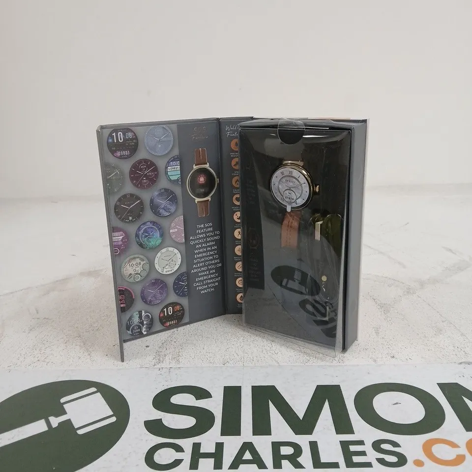 RADLEY LONDON AMOLED BROWN STRAP SMART WATCH IN BOX