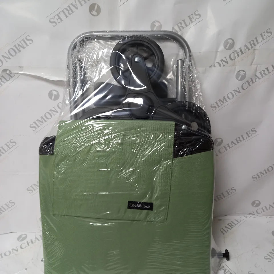 LOCK 'N LOCK INSULATED SHOPPING TROLLEY CART GREEN