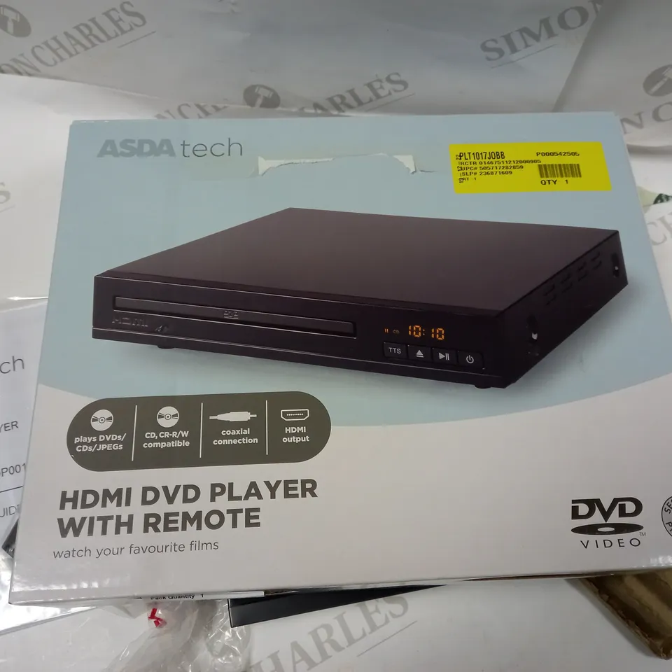 TECH HDMI DVD PLAYER WITH REMOTE 