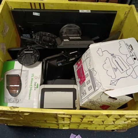 PALLET OF APPROXIMATELY 15 ASSORTED ELECTRICAL PRODUCTS TO INCLUDE MONITORS, PRINTER, TELEVISIONS - COLLECTION ONLY 