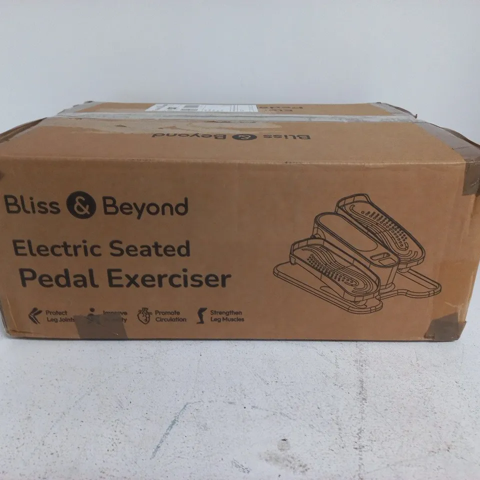 BOXED BLISS & BEYOND ELECTRIC SEATED PEDAL EXERCISER