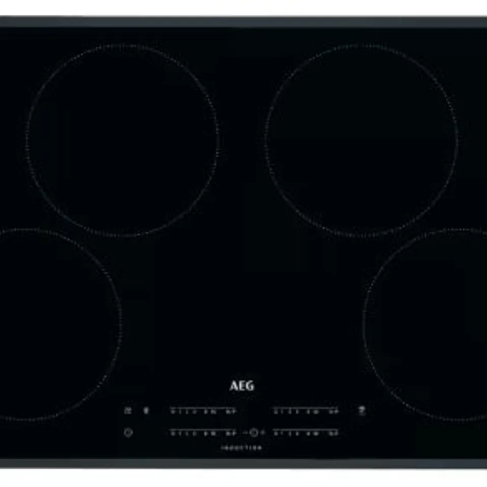 AEG IAE84881FB 80CM BLACK 4 ZONE INDUCTION HOB 