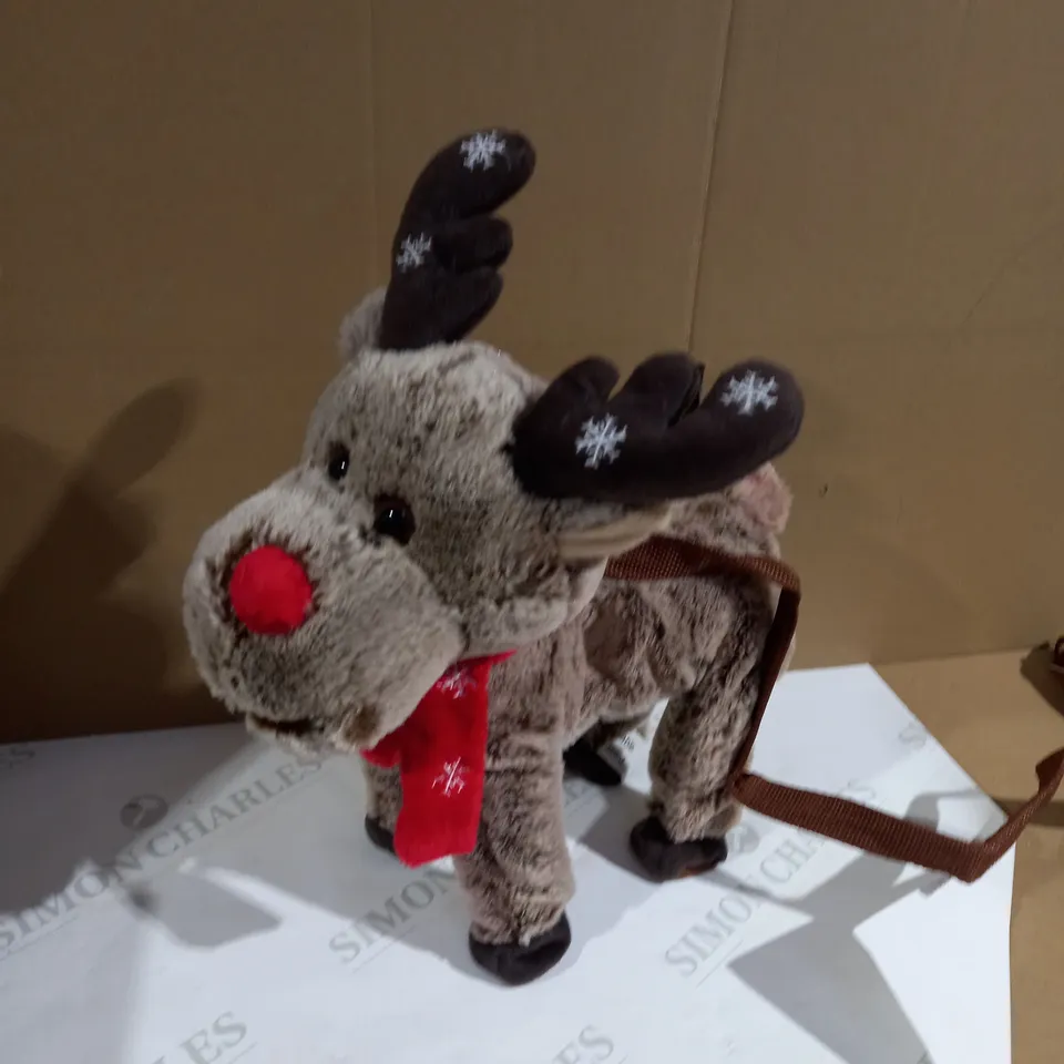ANIMATED WALKING AND SINGING REINDEER RRP £22