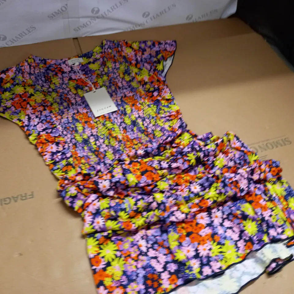 JIGSAW RAVE FLORAL JERSEY DRESS - SMALL