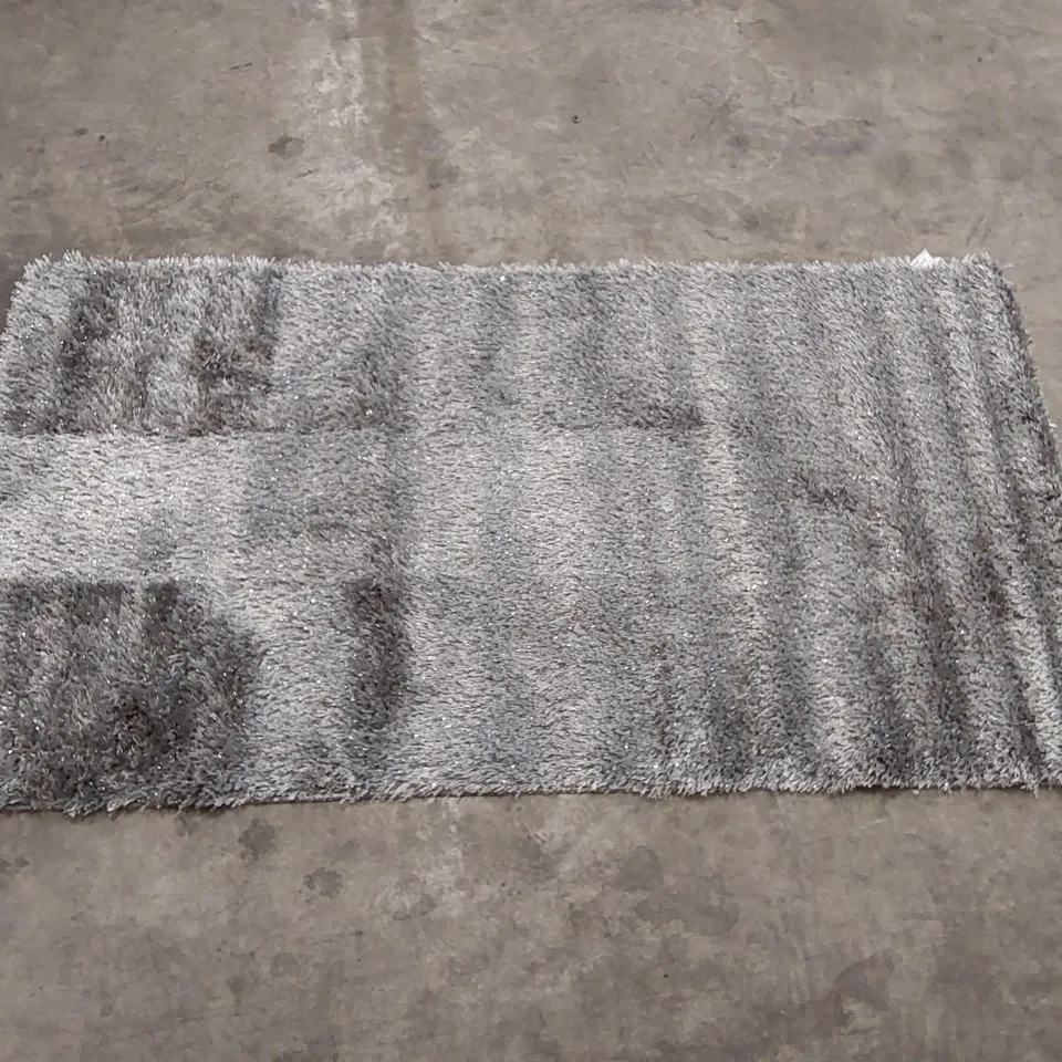 FREDI SHAGGY DARK GREY RUG // 80 X 150CM