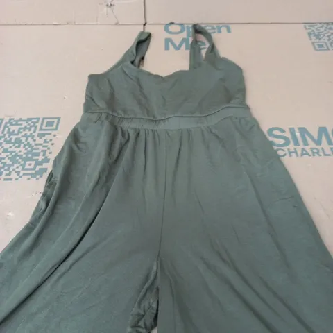 NEXT PETITE WOMEN'S OLIVE GREEN JUMPSUIT, UK 10P (EU 38, US 6P)
