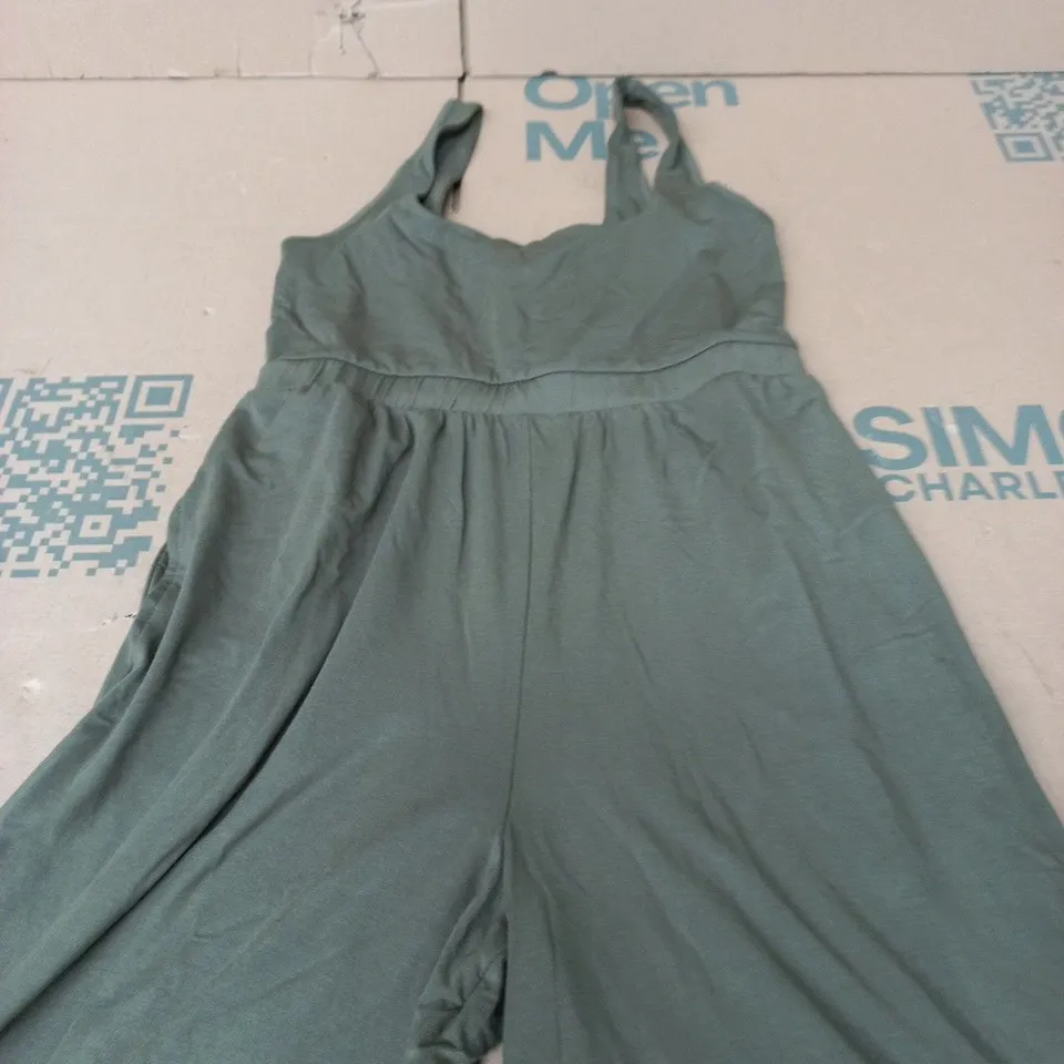 NEXT PETITE WOMEN'S OLIVE GREEN JUMPSUIT, UK 10P (EU 38, US 6P)
