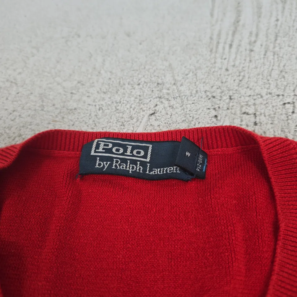 POLO RALPH LAUREN RED JUMPER MEDIUM