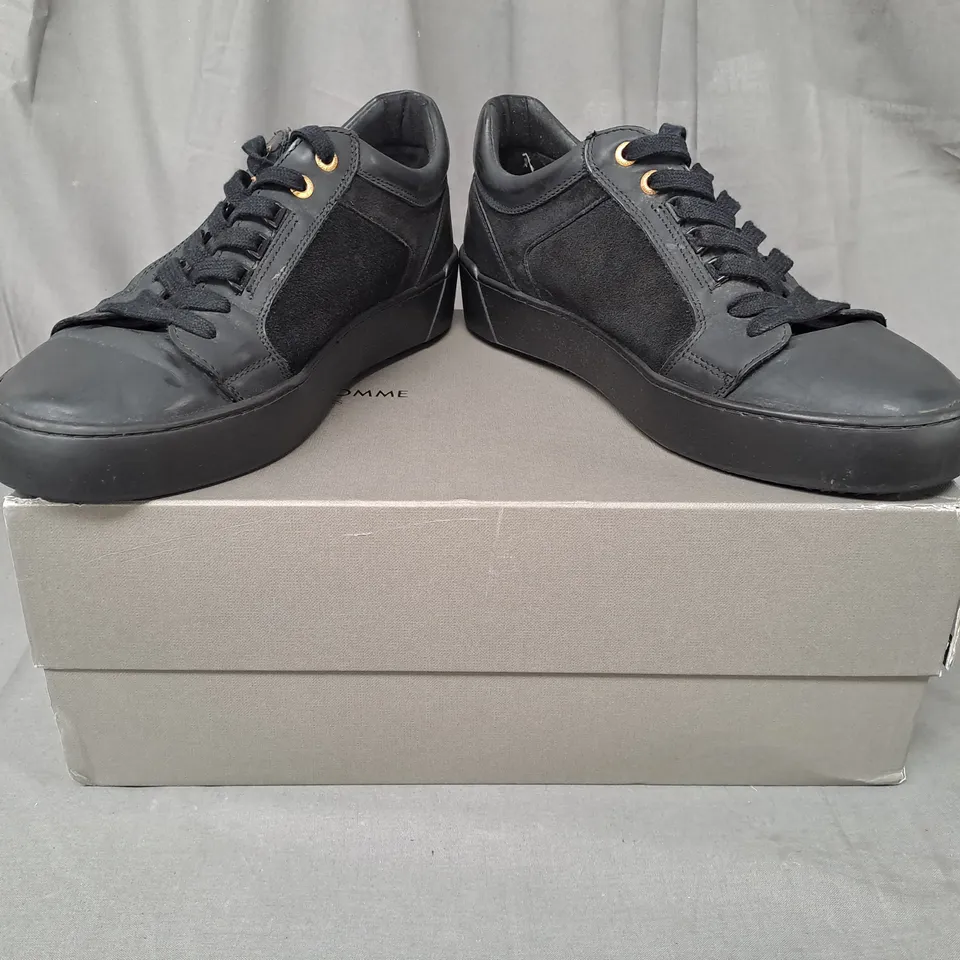 BOXED PAIR OF ANDROID HOMME SHOES IN BLACK SIZE 8