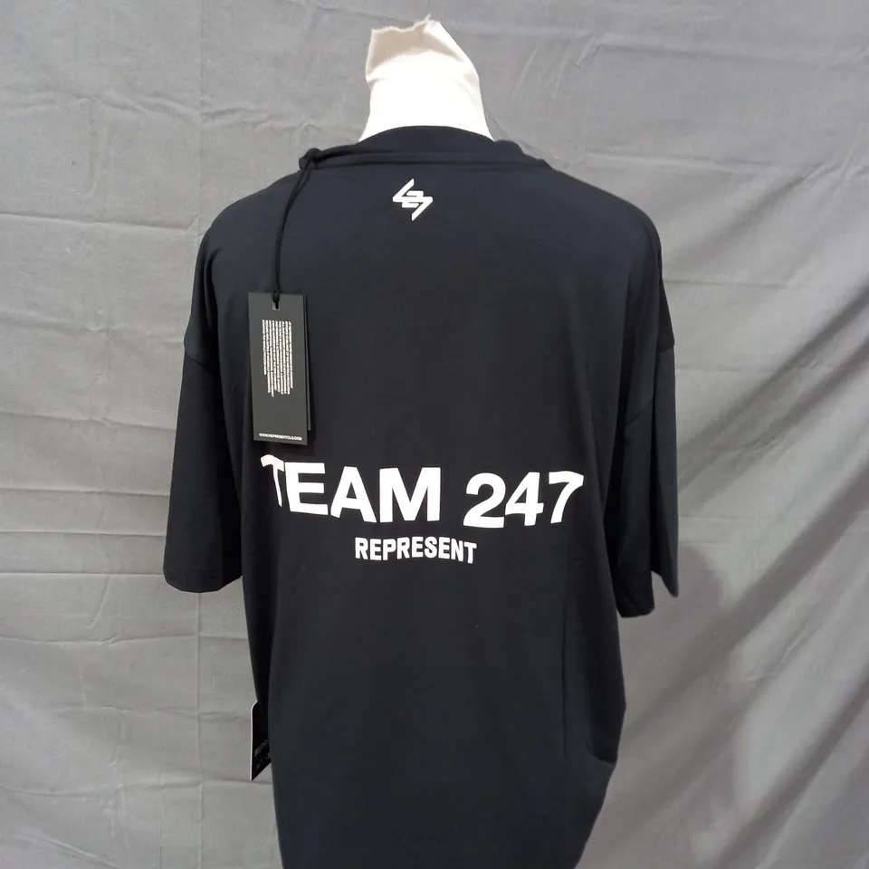 REPRESENT TEAM 247 OVERSIZED T-SHIRT - SMALL