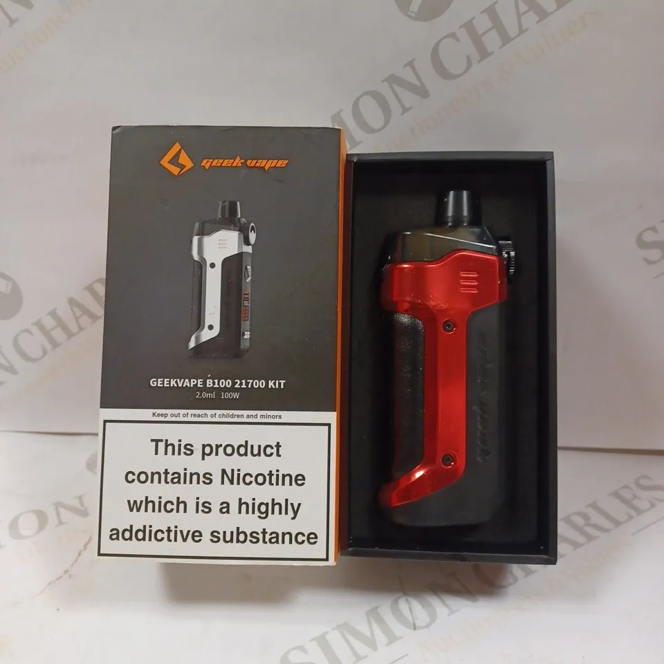 BOXED GEEK VAPE B100 21700 KIT - DEVIL RED 