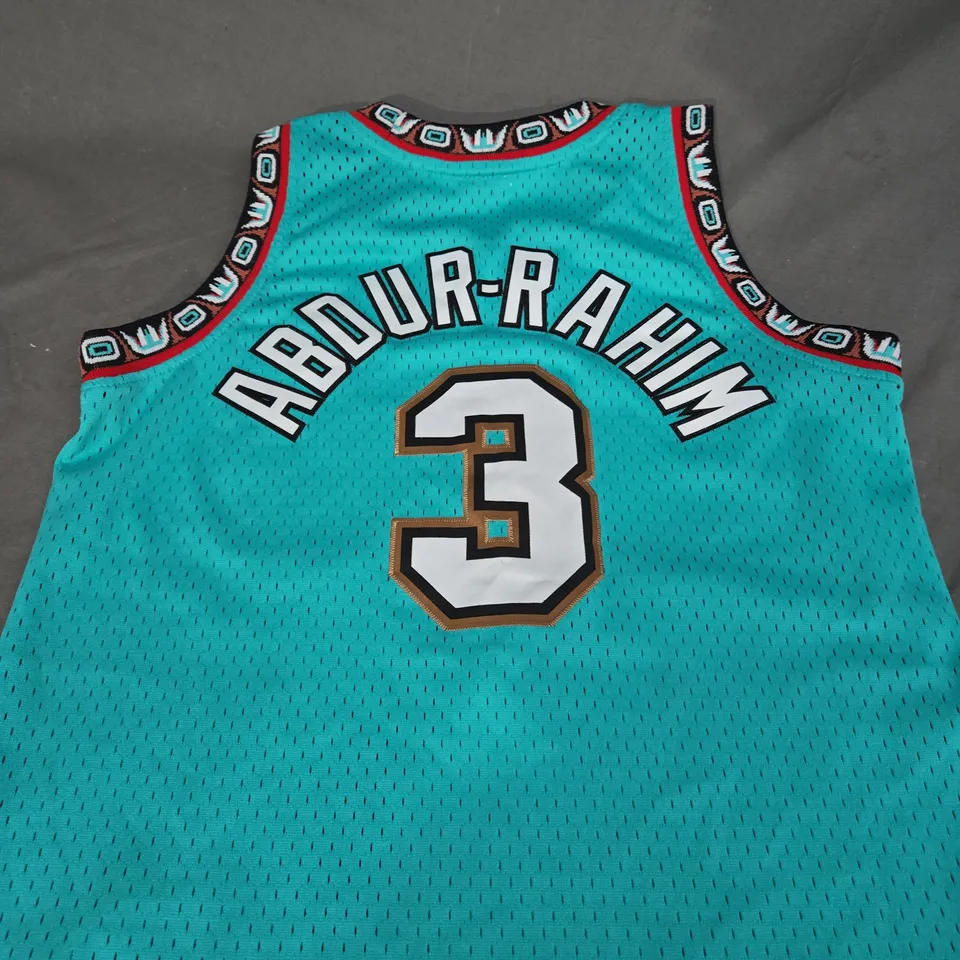 HARDWOOD CLSSICS - VANCOUVER GRIZZLIES NBA JERSEY WITH 3 ABUDUR-RAHIM 3 - SIZE L